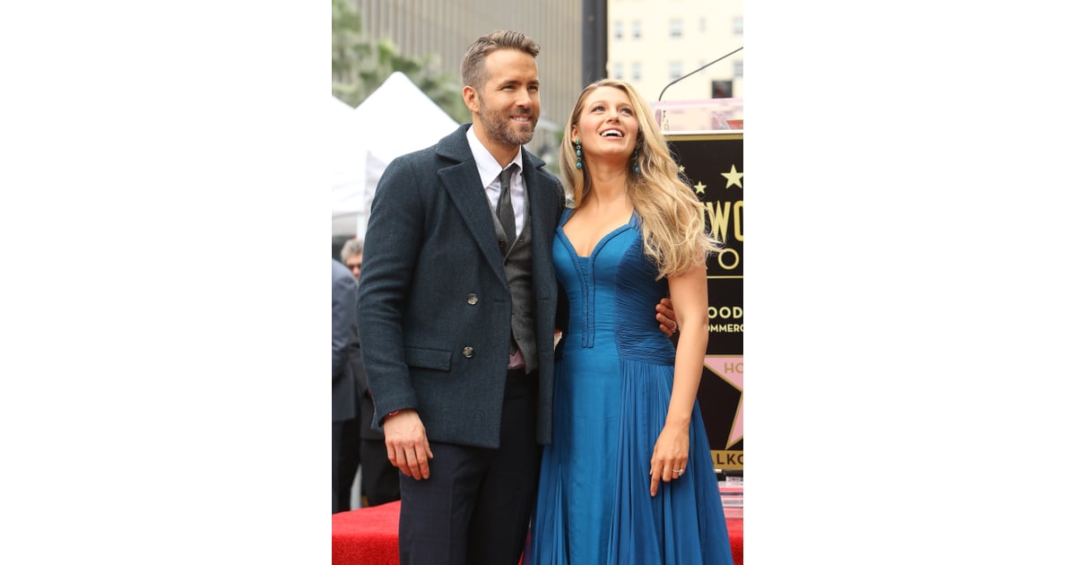 Ryan Reynolds And Blake Lively Hollywood Walk Of Fame 2016 Popsugar Celebrity Photo 4 