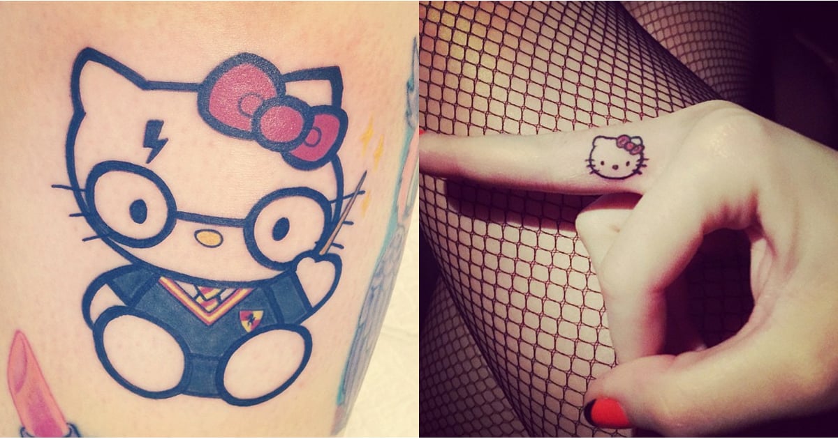 Saw this tattoo on Instagram not mine but the hello kitty is SO cute    rHelloKitty