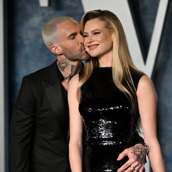 Adam Levine and Behati Prinsloo at Vanity Fair Oscars Party