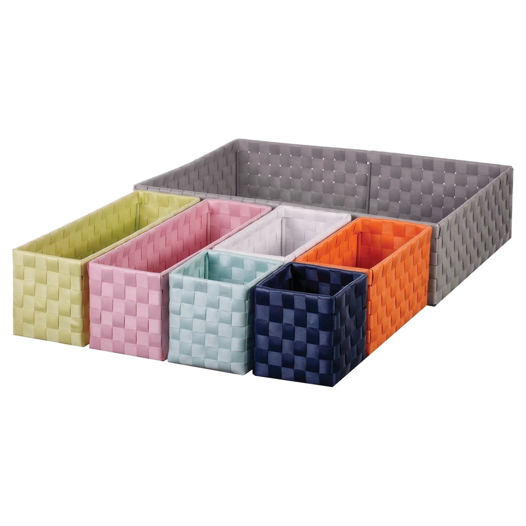 7pc Woven Drawer Toy Storage Organiser