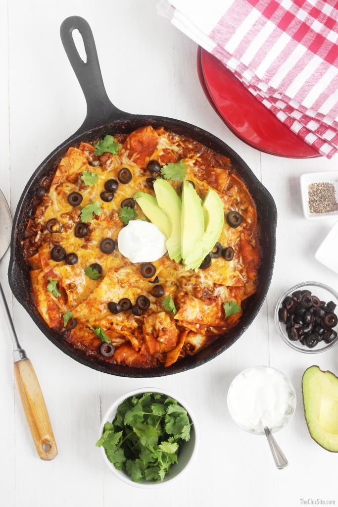 Beef Enchilada Skillet