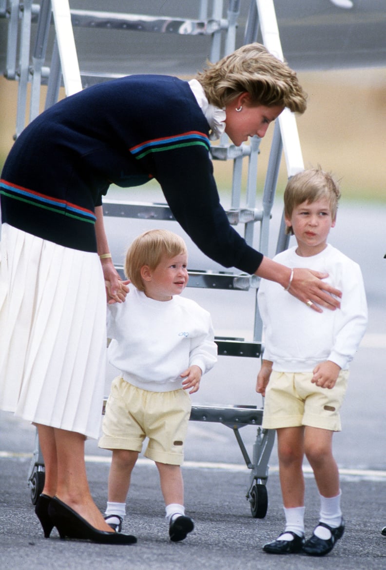 Diana Speaking to William and Harry, 1986