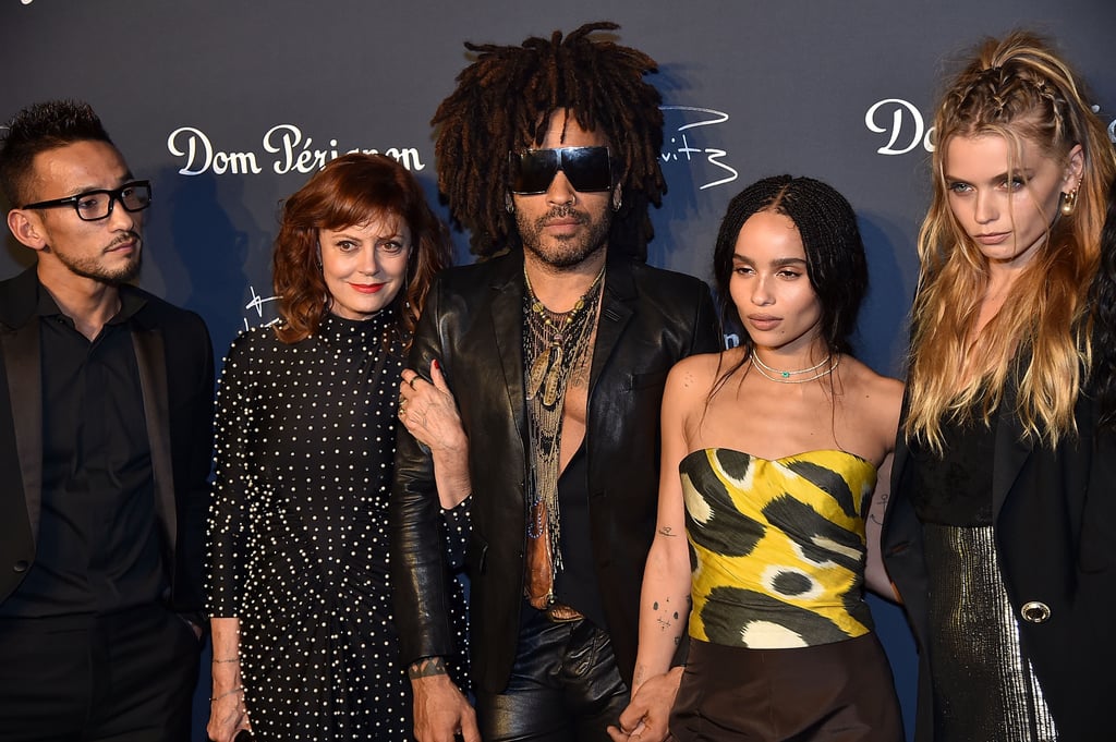 Zoë Kravitz and Lenny Kravitz at Exhibition Opening 2018