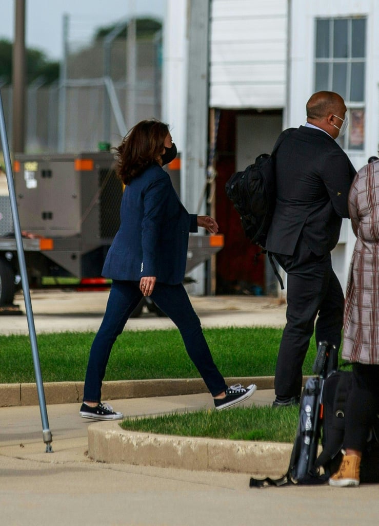 Kamala Harris Wears Black Converse While Campaigning