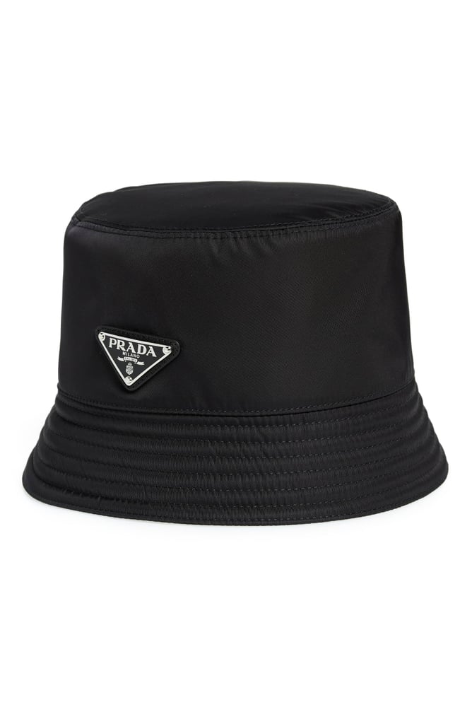 Prada Tessuto Triangolo Nylon Bucket Hat | Flattering Spring Trends