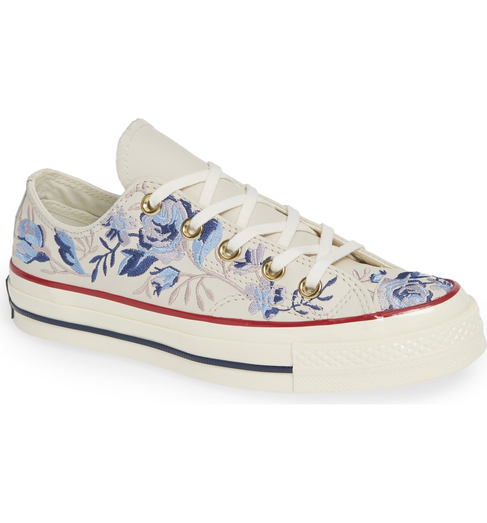 floral converse low tops