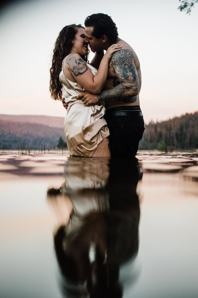 Couple's Lake Boudoir Shoot