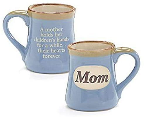 Mom Porcelain Blue Coffee Mug