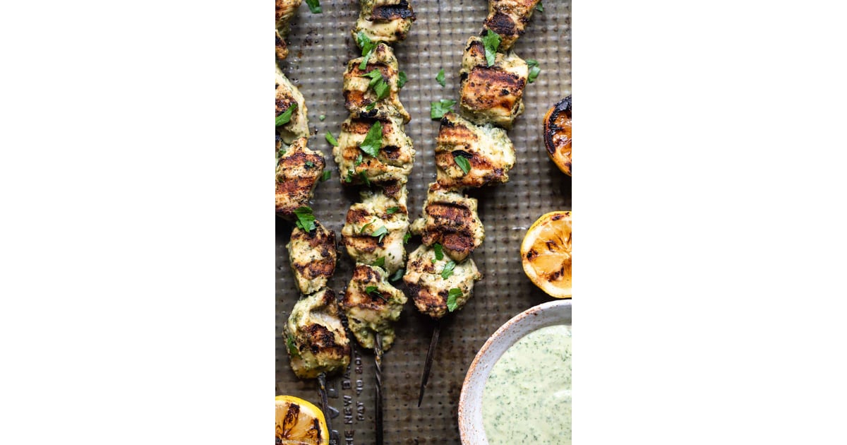 Grilled Herb Hummus Chicken Kebabs 18 Healthy Chicken Recipes You Can