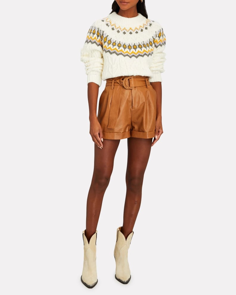 A Chunky Knit Option: Saylor Susanna Fair Isle Cable Knit Sweater