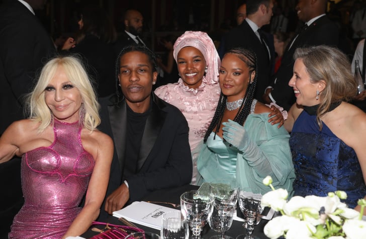 Donatella Versace, A$AP Rocky, Halima Aden, Rihanna, and Stephanie