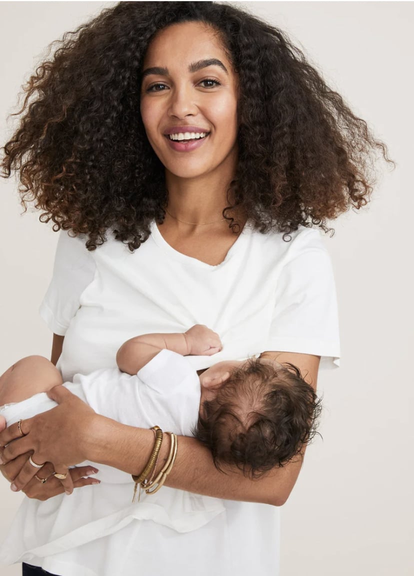Motherhood Maternity, Black Criss Cross Nursing Top, Small
