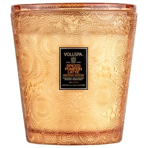 Voluspa Spiced Pumpkin Latte Glass Candle
