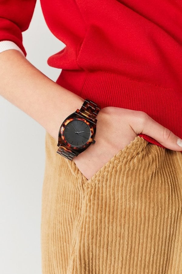 Nixon Time Teller Acetate Tortoiseshell Watch