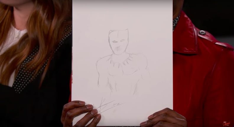 Chadwick Boseman's Drawing of Black Panther