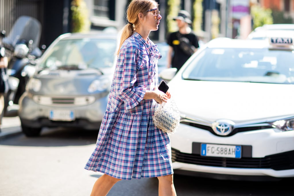 A plaid shirt dress is the perfect everyday Autumn uniform.