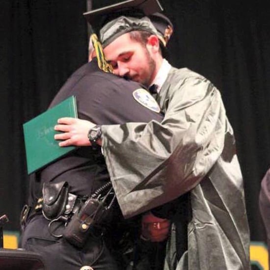Officer Joins Boy on Stage at Graduation After Parents Die