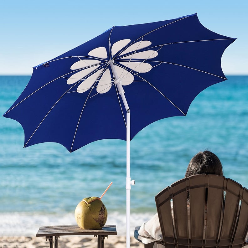 Ammsun 2017 7ft Beach Patio Heavy Duty Umbrella