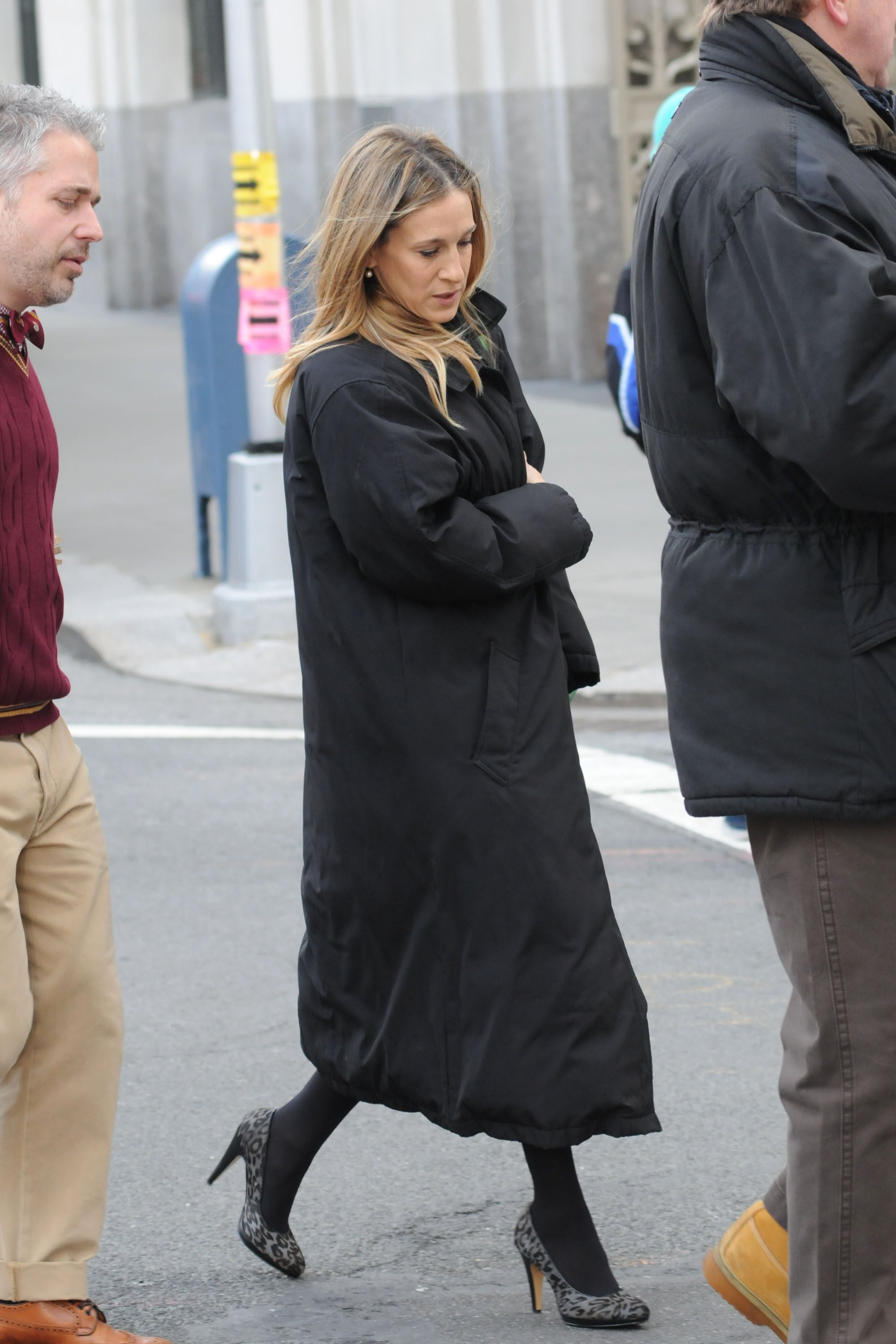 Pictures Of Sarah Jessica Parker And Kelsey Grammer On Set In New