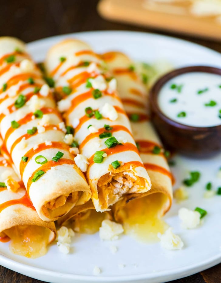 Buffalo Chicken Taquitos Latin Finger Food Recipes POPSUGAR Latina
