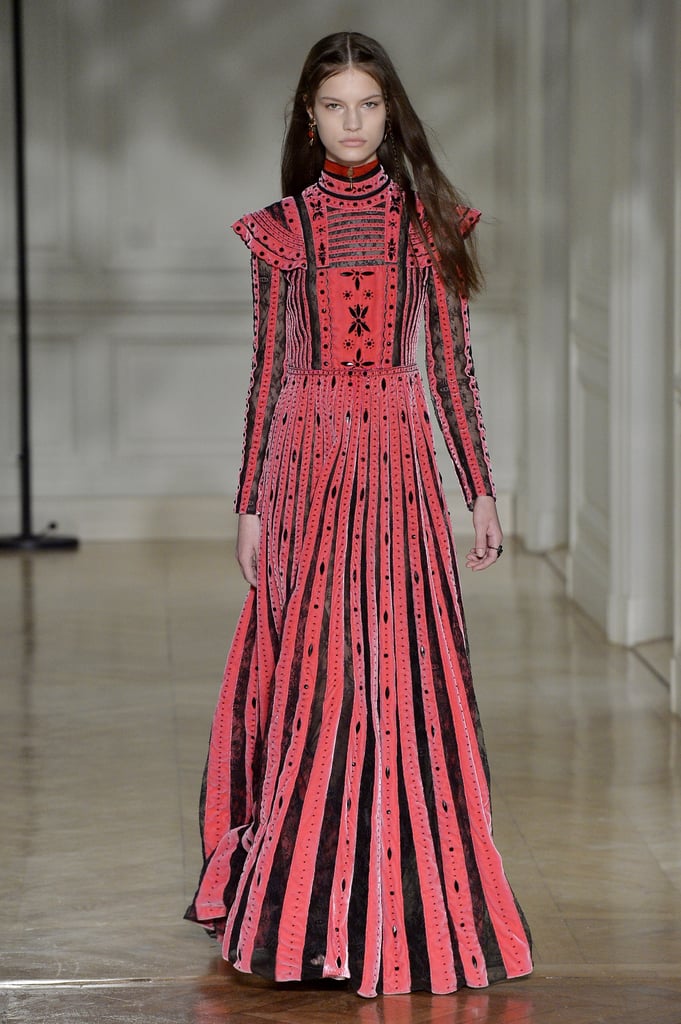 A similar silhouette with a little more color would do her well, straight off the Fall 2017 runway.