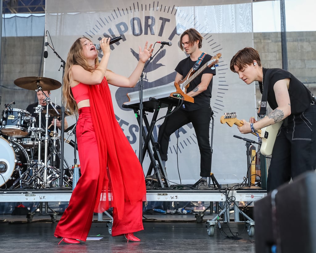 Maggie Rogers Performing at the Newport Folk Festival on July 27, 2019