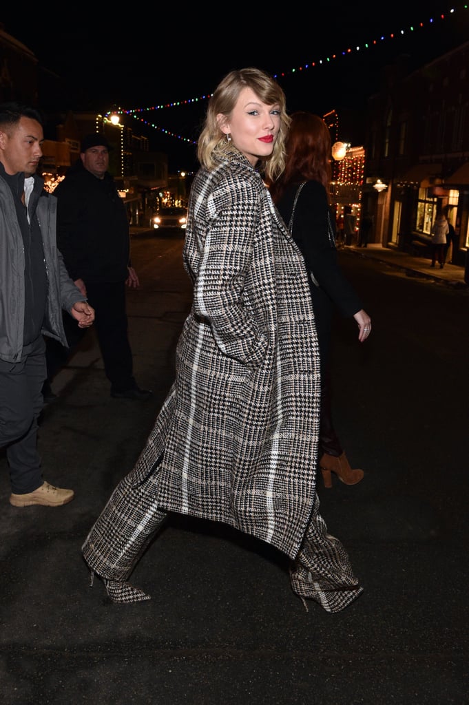 Taylor Swift's Plaid Carmen March Look at Sundance Festival