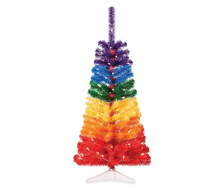 Winter Wonder Lane 4' Merry Rainbow PreLit Artificial Christmas Tree Cheap Christmas Trees