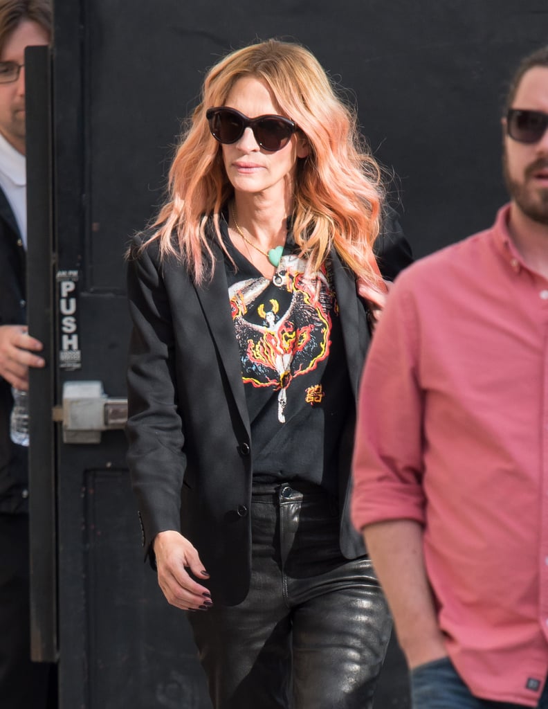 Julia Roberts's Pink Hair November 2018