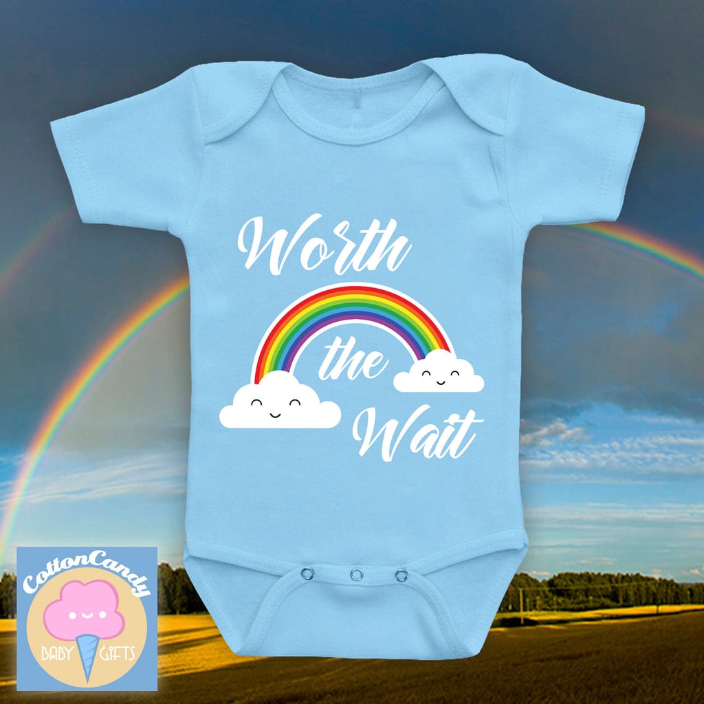 Rainbow Worth the Wait Onesie Rainbow Baby Onesies POPSUGAR Family