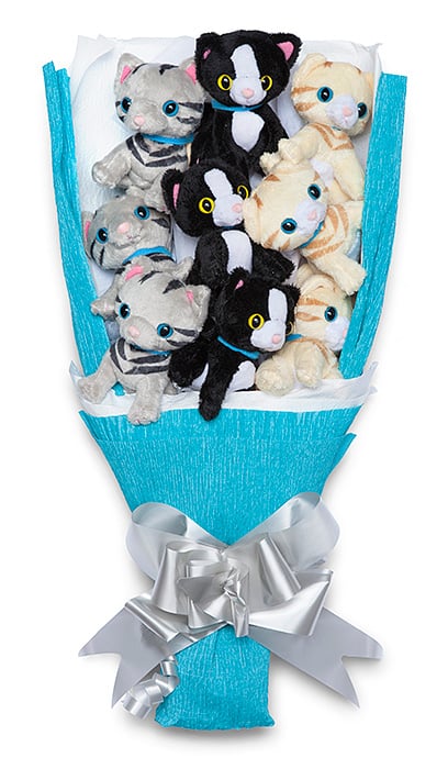 bouquet of stuffed toys
