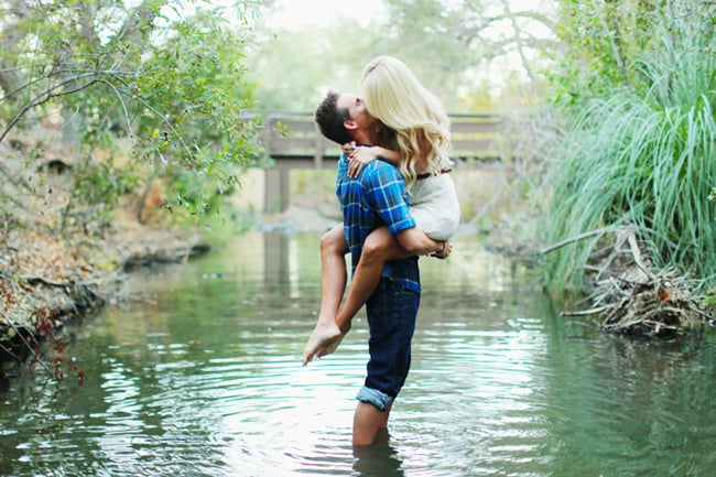 Embrace in a Creek