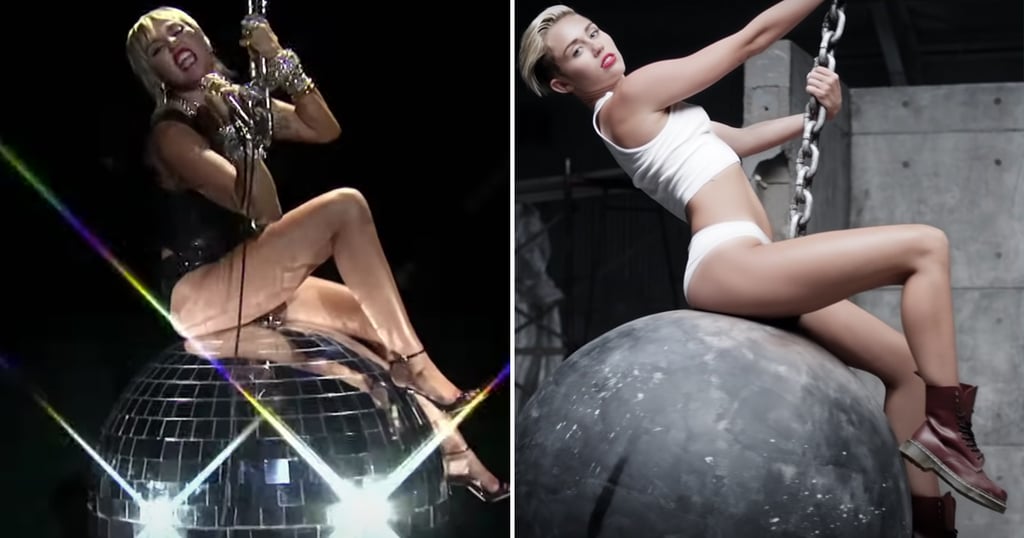 Miley Cyrus's Disco Wrecking Ball Outfit at 2020 MTV VMAs