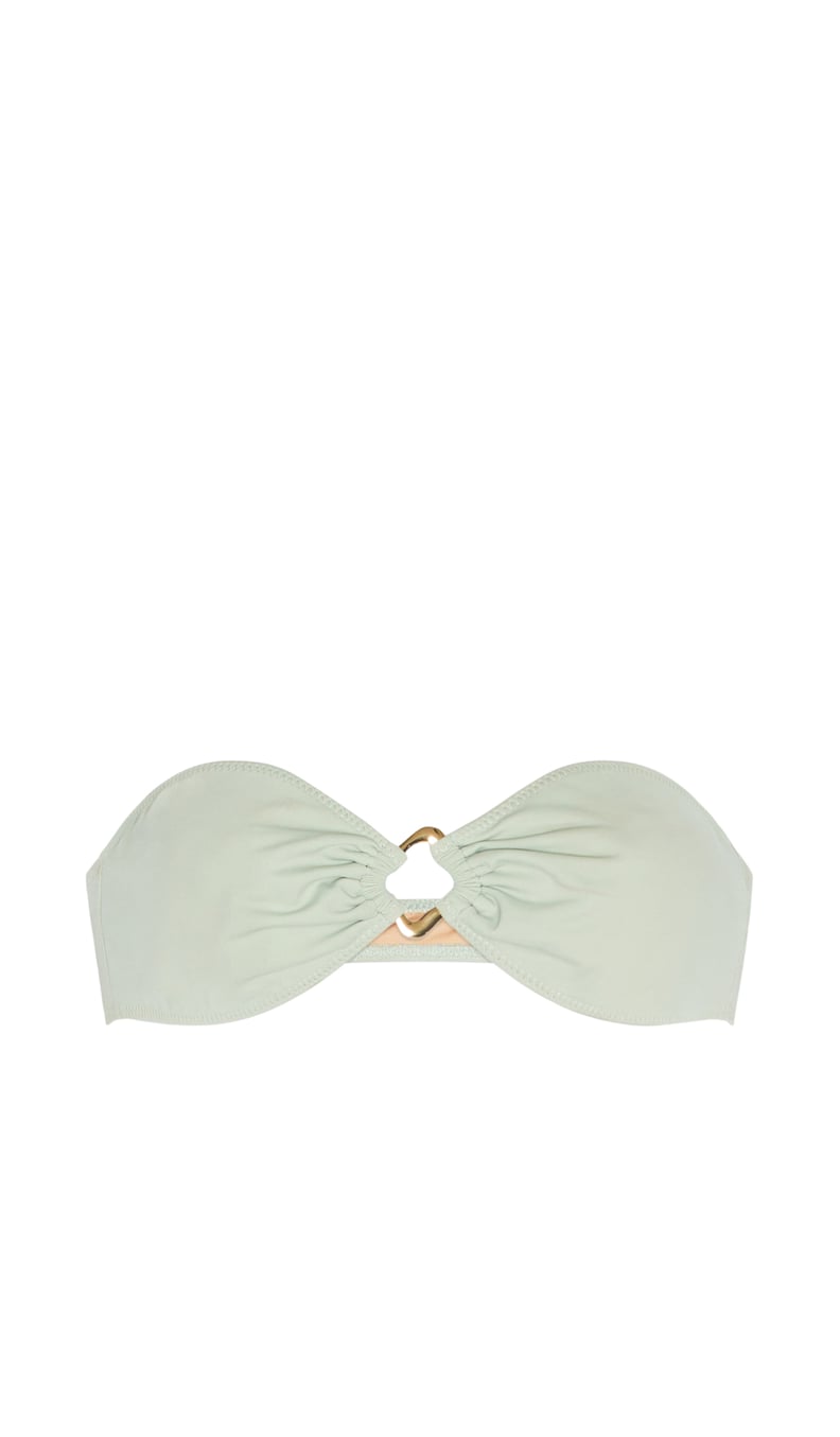 YEVRAH SWIM Santorini T Shirt Bikini Top in Cream