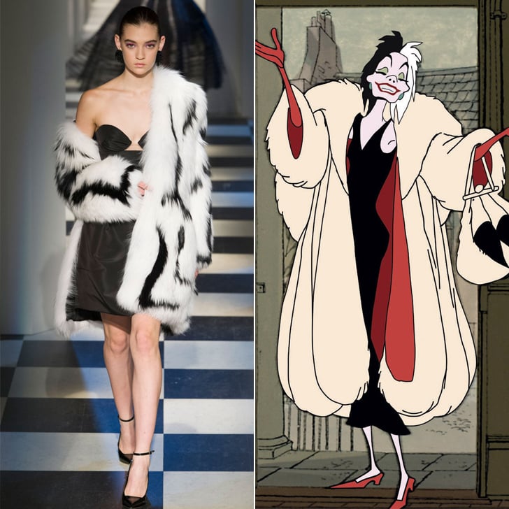 Cruella de Vil in Oscar de la Renta Fall 2017