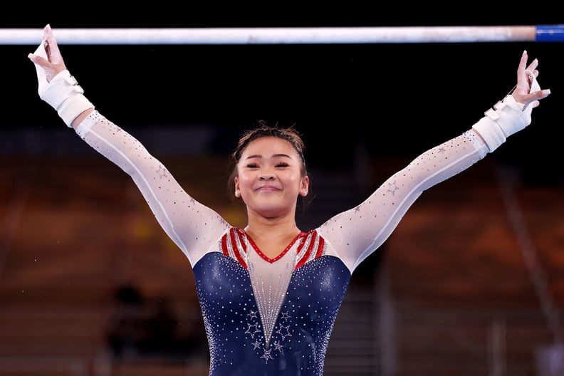 American Sunisa Lee at the Tokyo Olympics Women's Gymnastics All-Around Final