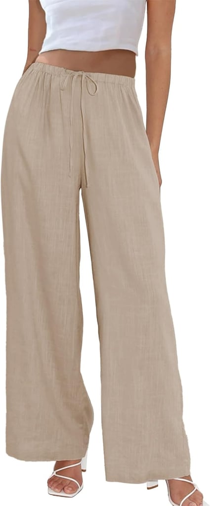 Duyang Cotton Linen Palazzo Pants