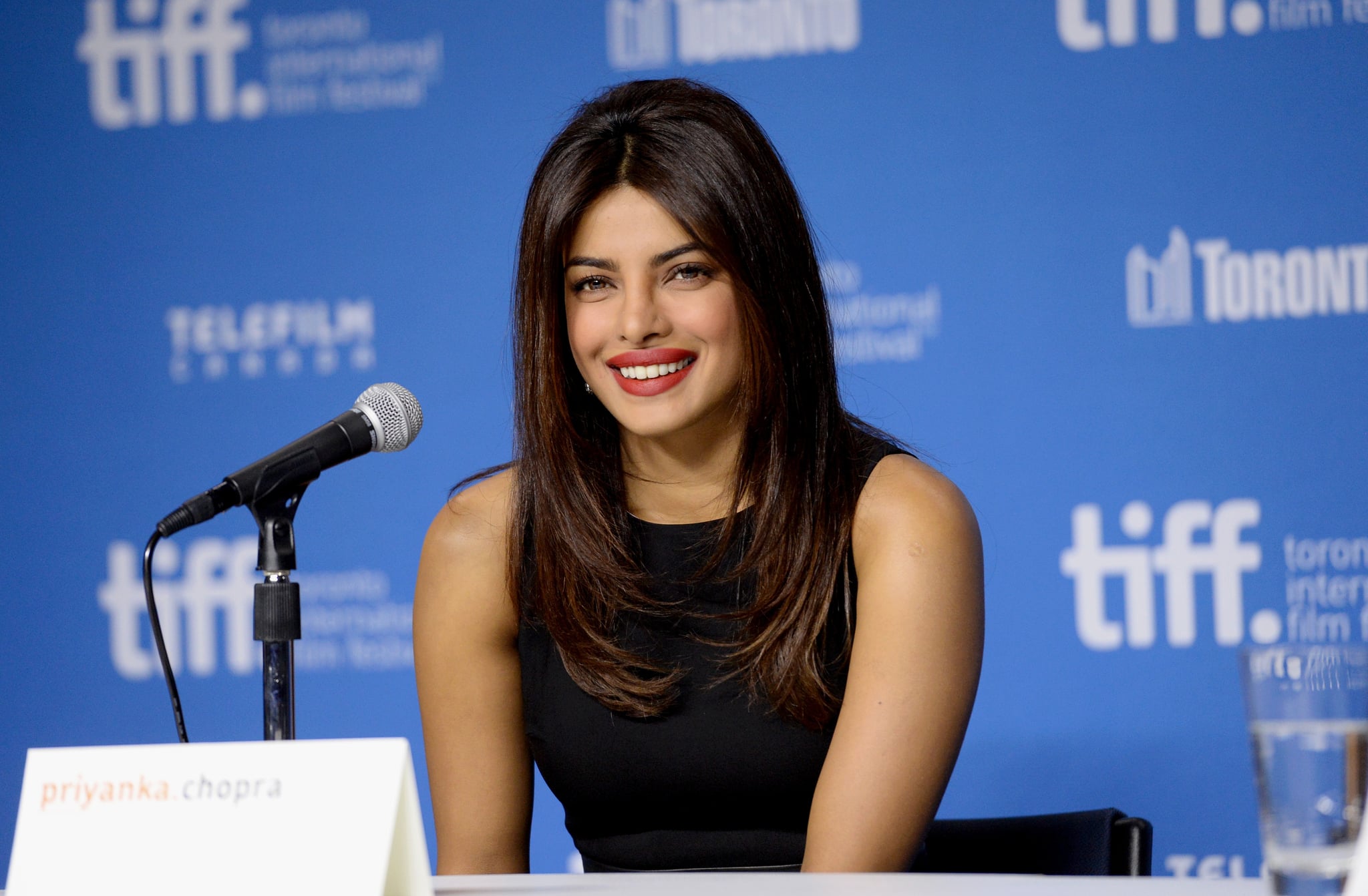 TORONTO, ON - SEPTEMBER 04:  Actress Priyanka Chopra speaks onstage at the 