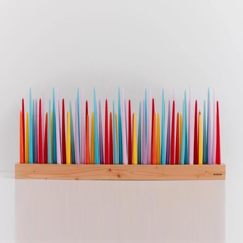 Large Base + Rainbow Candles