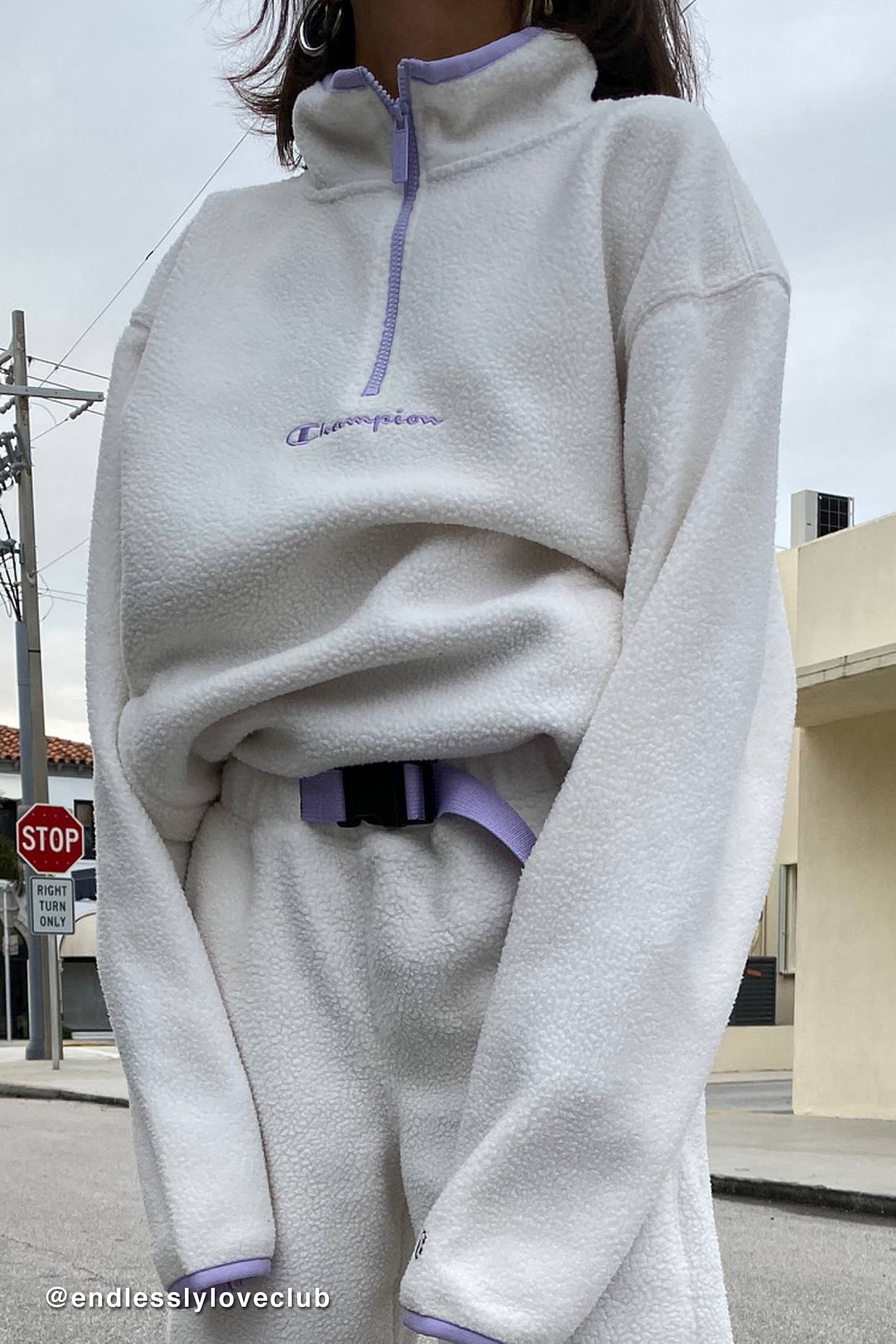 Champion UO Exclusive Polar Fleece Half-Zip Sweatshirt | Urban 