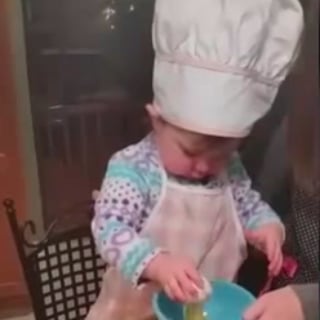 Toddler Cracks an Egg Perfectly | Video