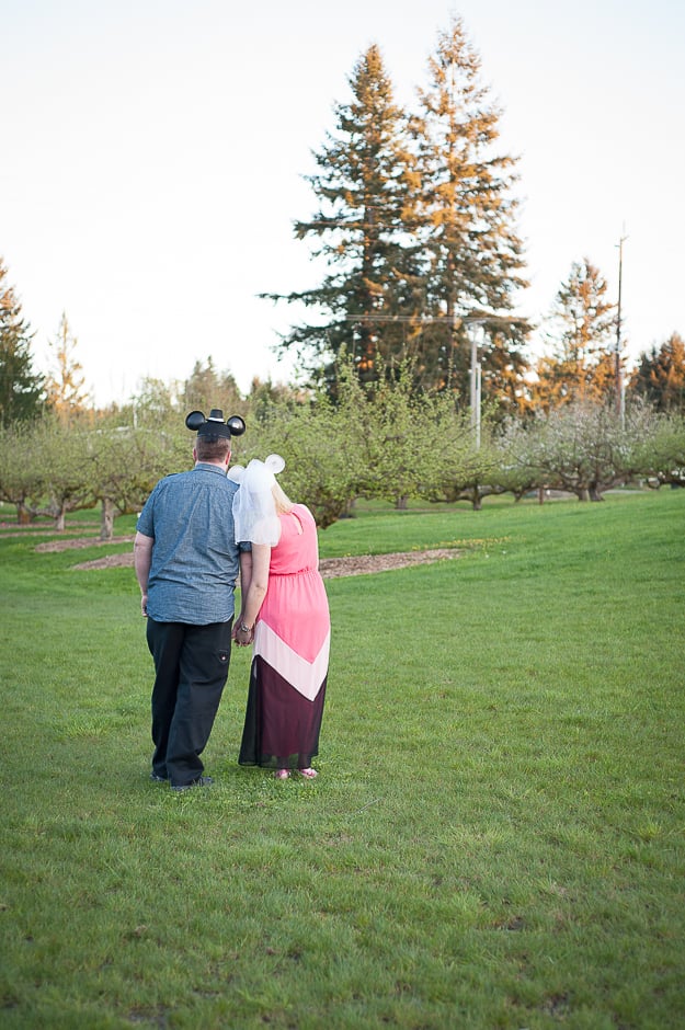 Disney and Harry Potter Engagement Shoot