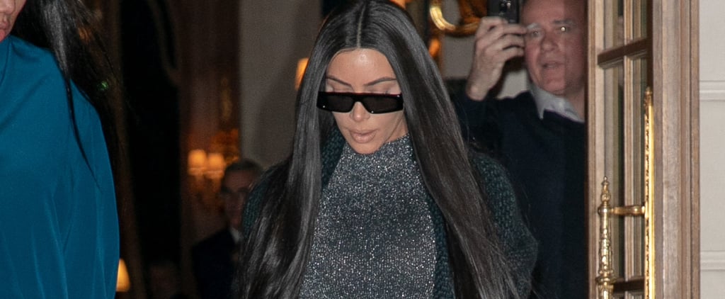 Say This 5 Times Fast: Kim Kardashian's See-Through Skintight Bodysuit Is Sparkling!