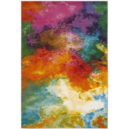 The design on the Safavieh Watercolour Allison Abstract Colourful Area Rug ($29-$364) is what you might imagine Claude Monet's paint palette to look like. Though it's packed with bright hues, they melt together nicely to ensure the rug isn't too over-the-top.