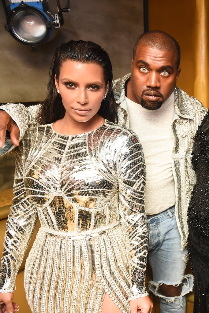 Kim Kardashian and Kanye West at the 2016 Met Gala