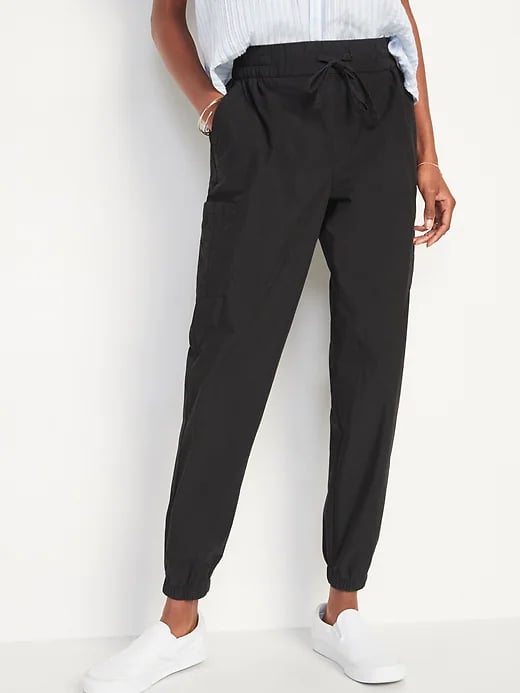 Old Navy High-Waisted Poplin Tapered Jogger Cargo Pants