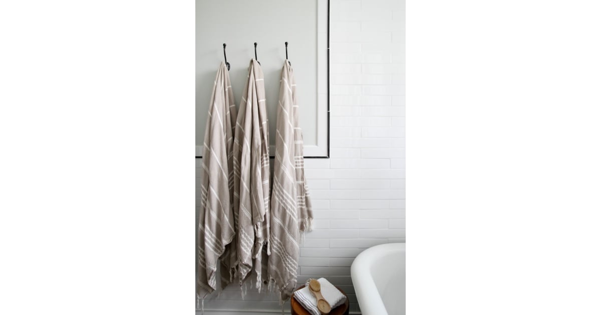 Replace the towel bar with hooks DIY Bathroom Updates POPSUGAR Home