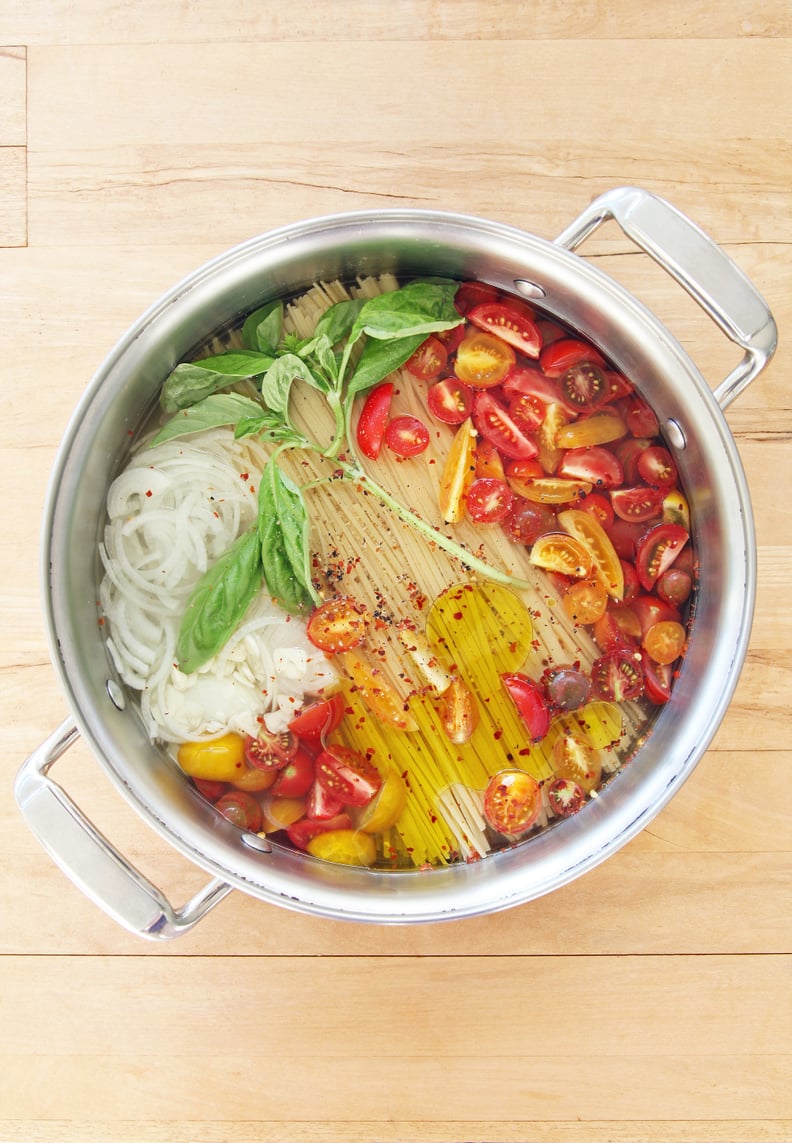 1-Pot Tomato Basil Spaghetti