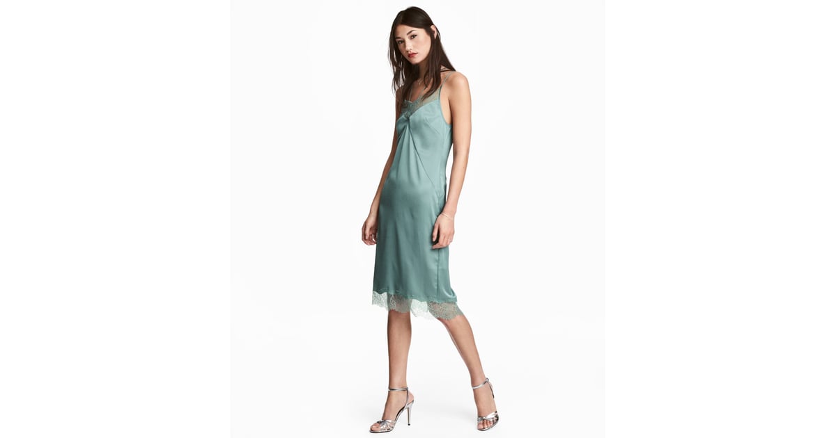 H&M Satin Slip Dress Best of H&M POPSUGAR Fashion Photo 46