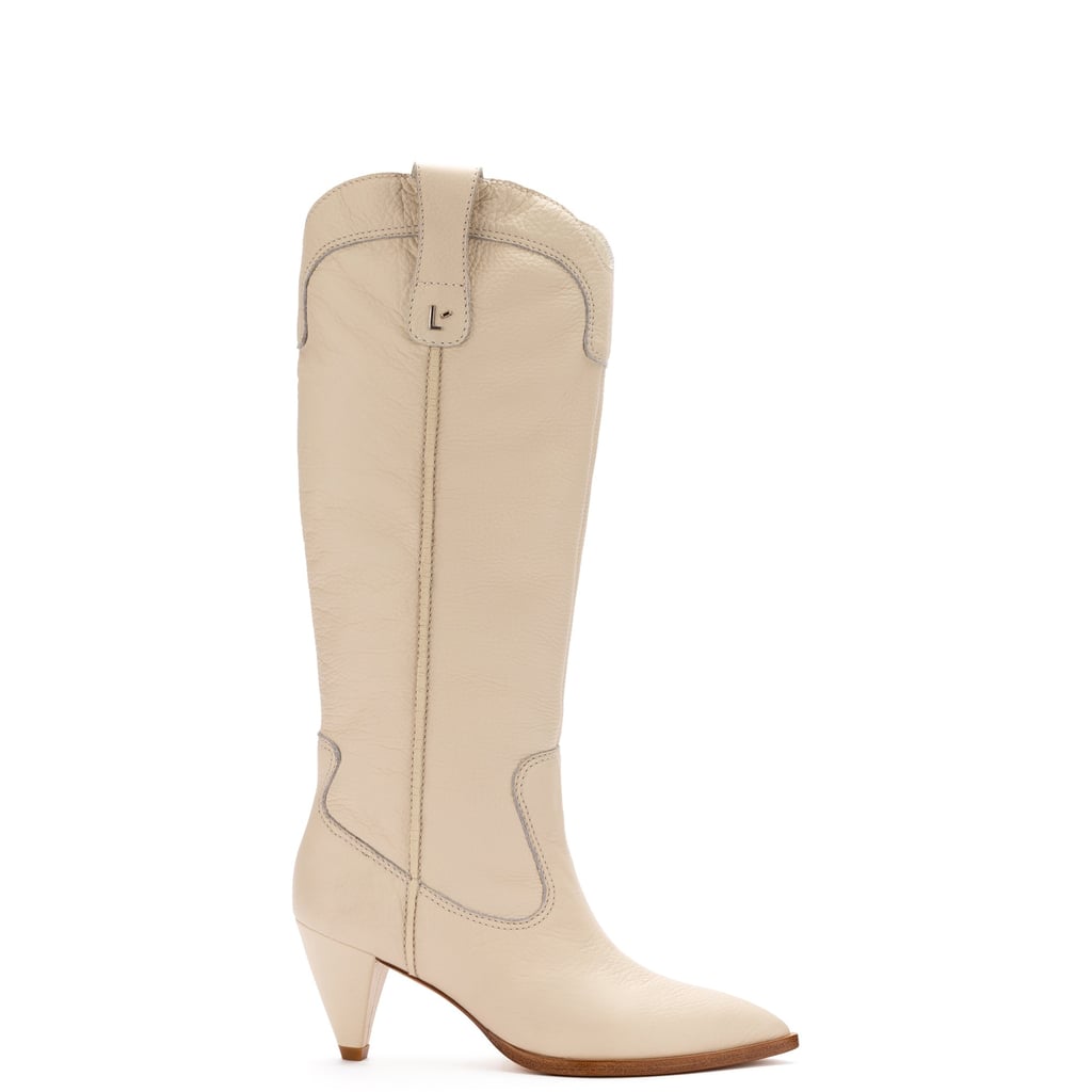 Larroude Louise Boot in Ivory Floater